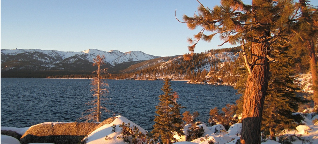 Lake Tahoe as winter rolls in to Nevada