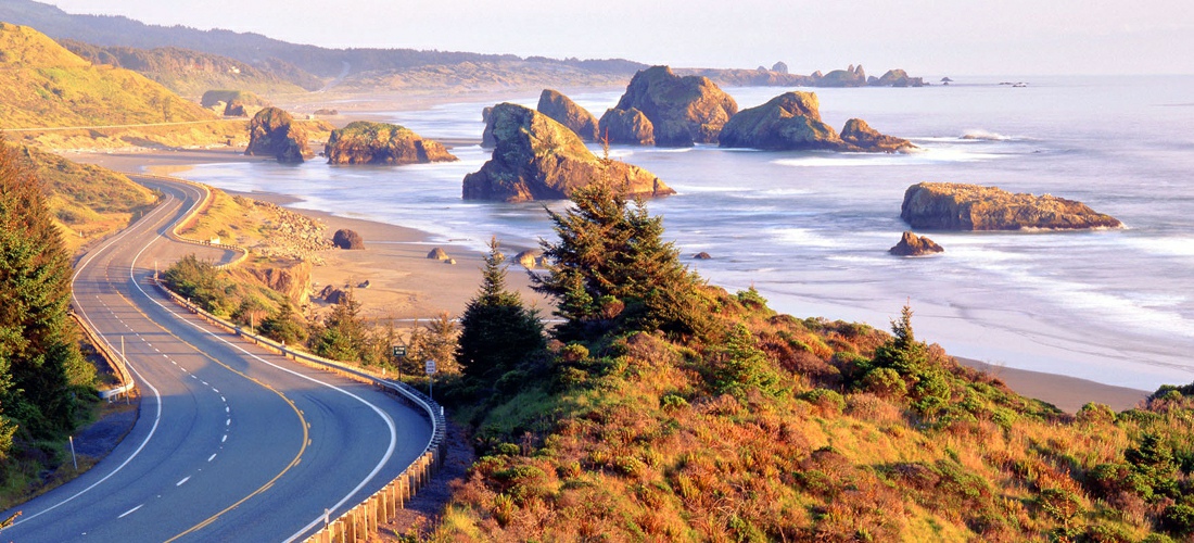 Oregon's beautiful coast line is one of America's most scenic drives.