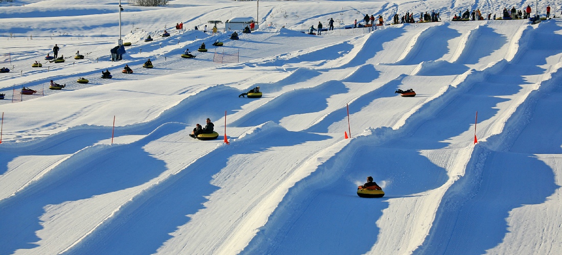 Winter sports in Utah include tubing at the soldier hollow resort - good family fun.  See America this year.