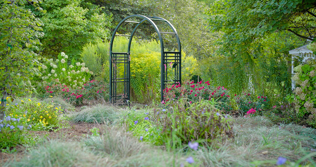 The lush Springfield Botanical Gardens in Springfield, Missouri