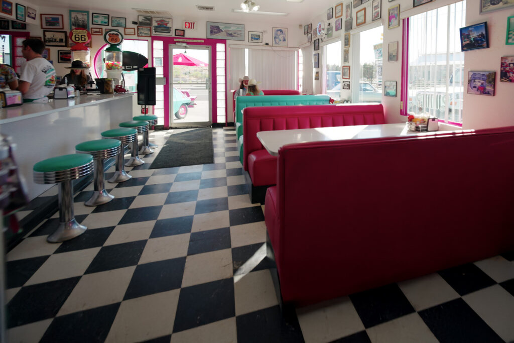 Americana vibes at Mr D’z Route 66 Diner in Kingman, Arizona