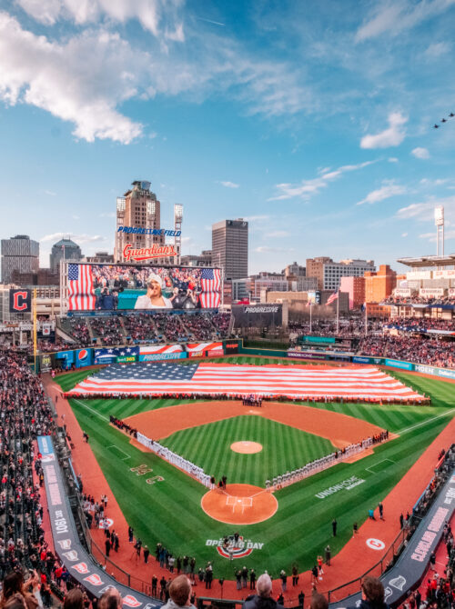 Progressive Field in Cleveland, Ohio