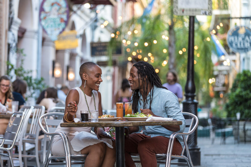 Outdoor dining in New Orleans, Louisiana; Credit: Zack Smith Photograph
