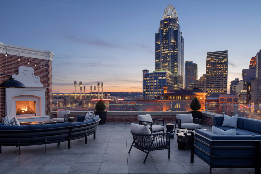 Vista at Lytle Park Hotel in Cincinnati, Ohio; Credit: Visit Cincy
