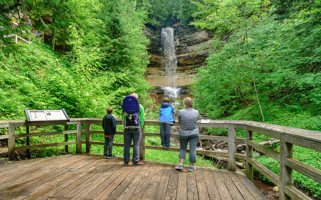 Pictured Rocks National Park near Munising, Michigan