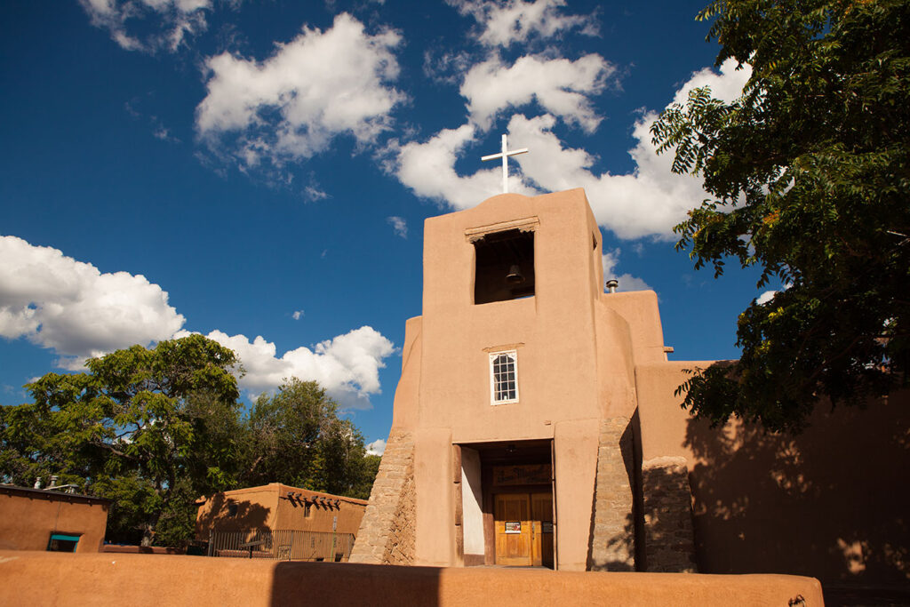 San Miguel Chapel in Santa Fe, New Mexico; Credit: TOURISM Santa Fe