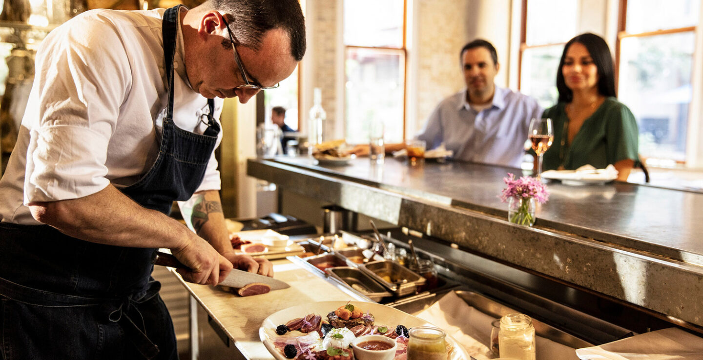 Chef-led dining at Cured in San Antonio, Texas; credit: Visit San Antonio