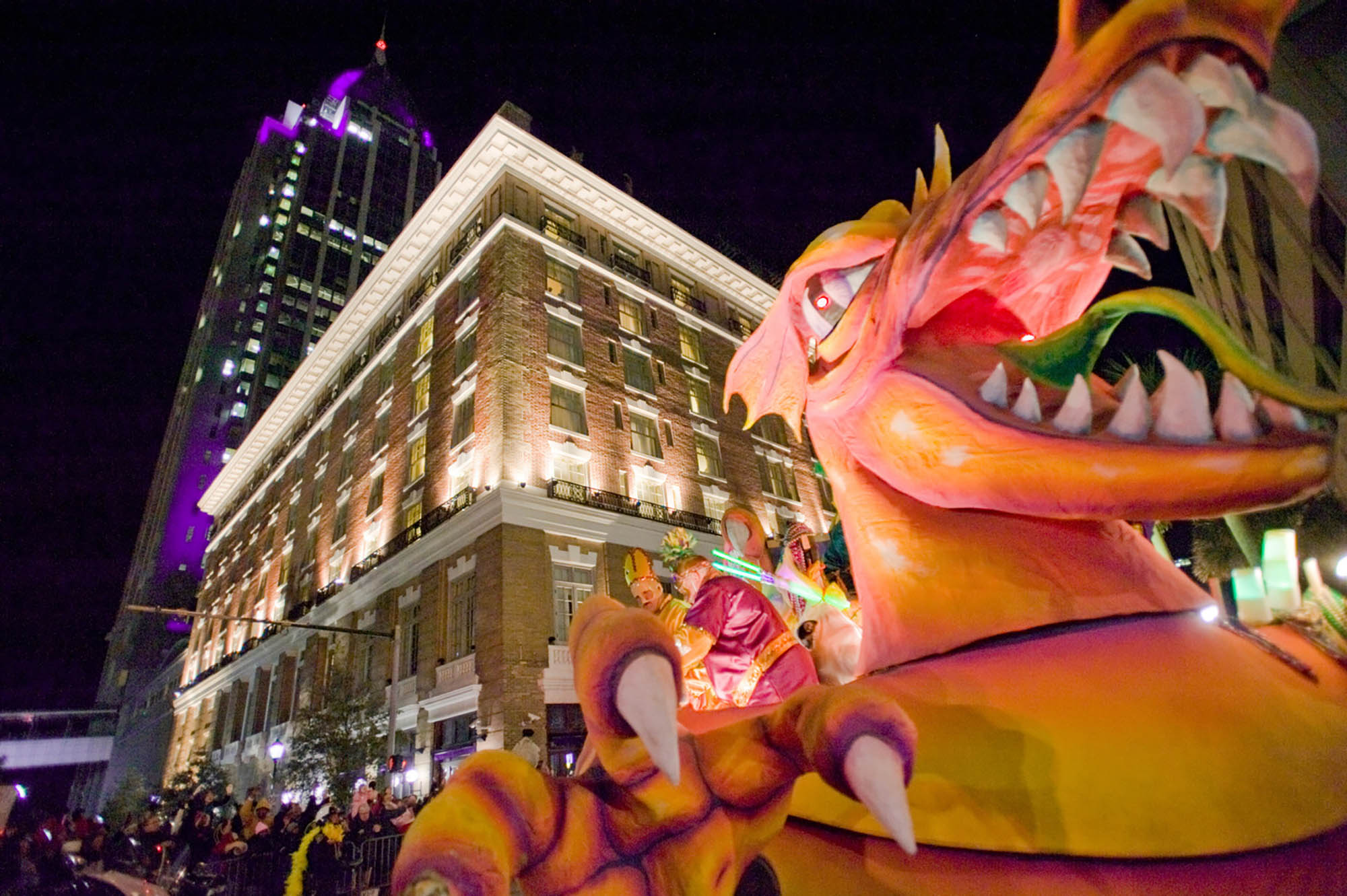 Mardi Gras parade float in Mobile Credit: Tad Denson