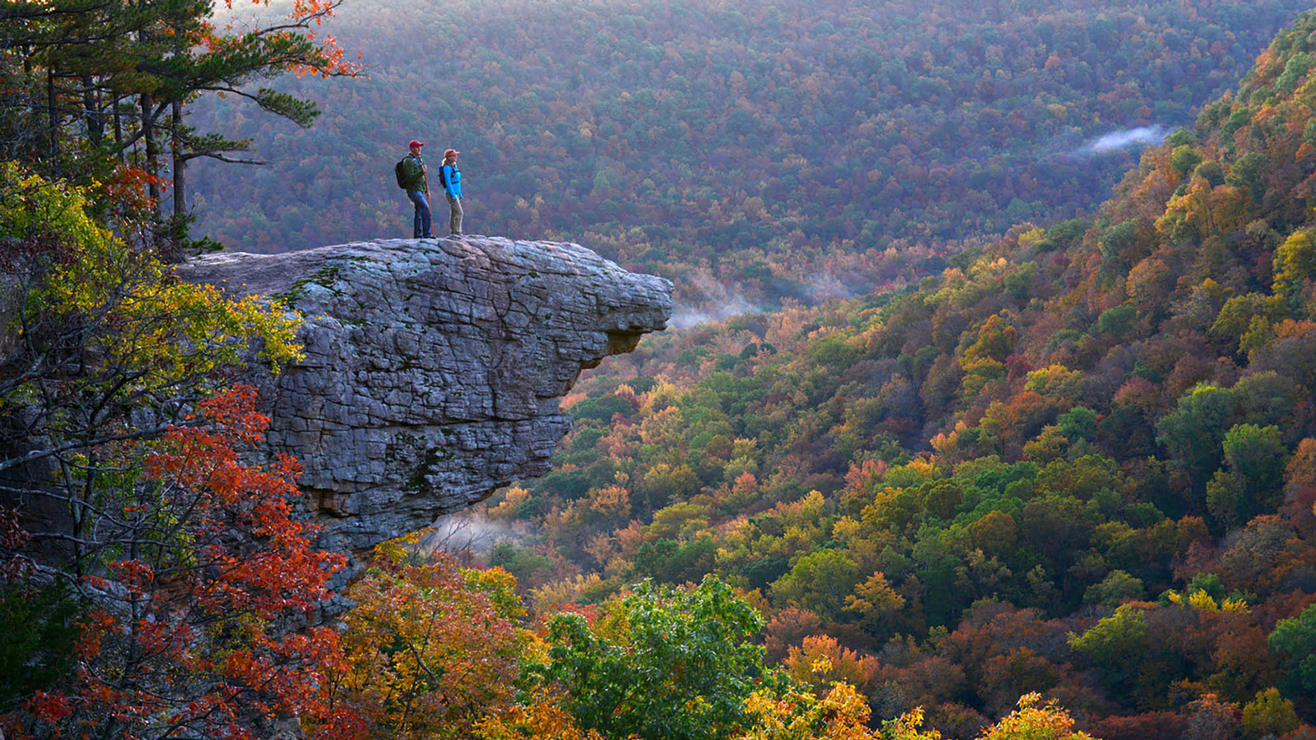 Hawksbill Crag at Whitaker Point in Kingston, Arkansas