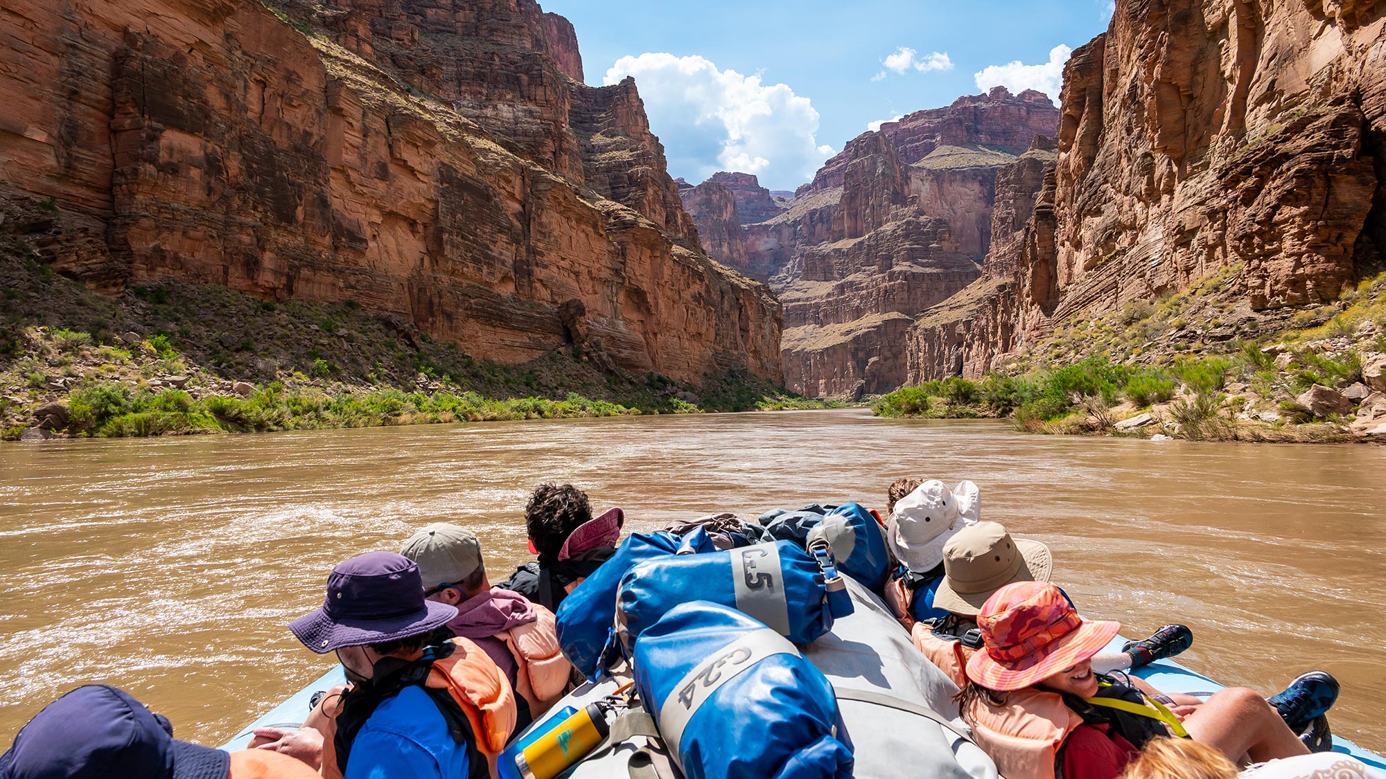 Colorado River rafting trip through the Grand Canyon in Arizona