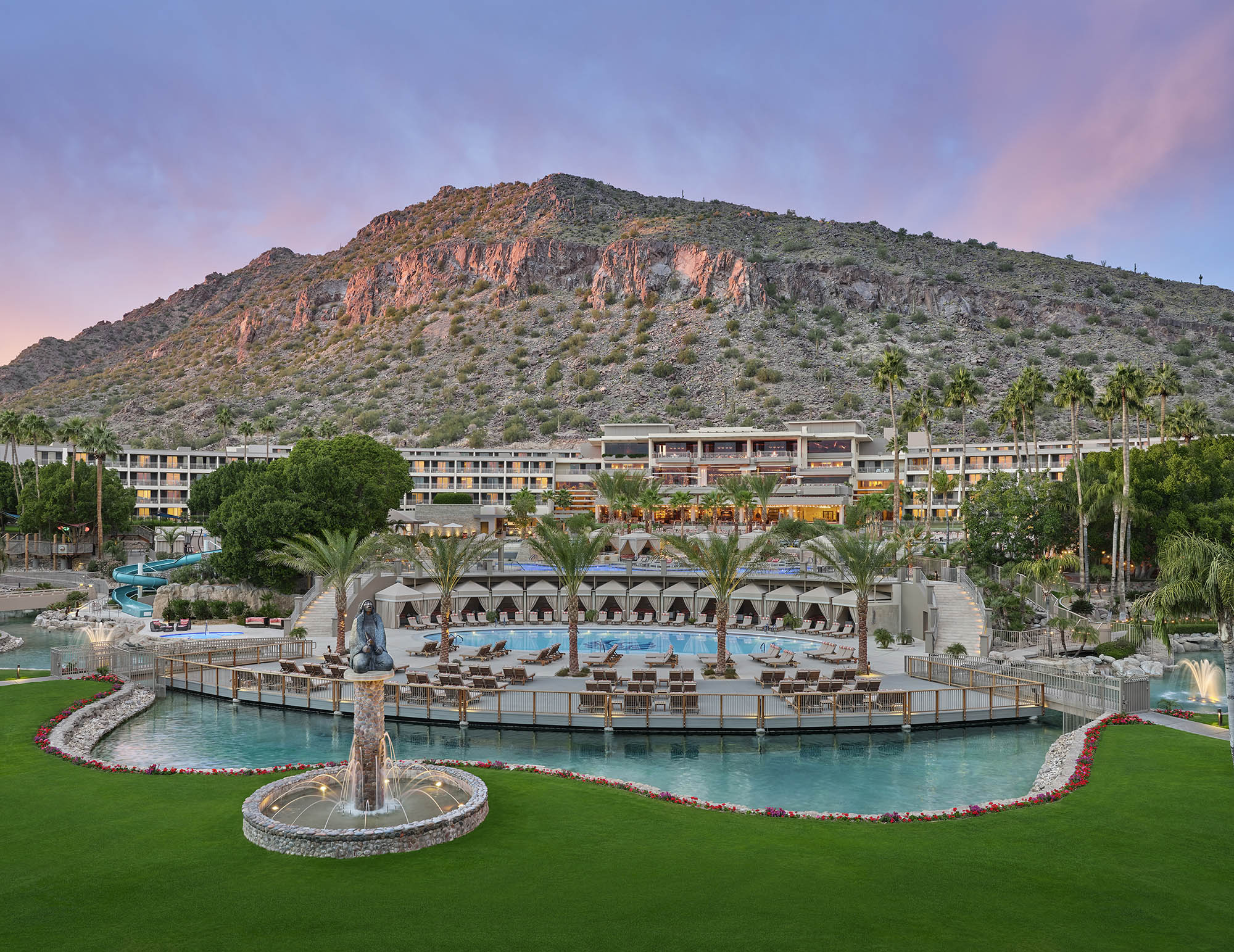 View of the luxury resort, The Phoenician, in Phoenix, Arizona