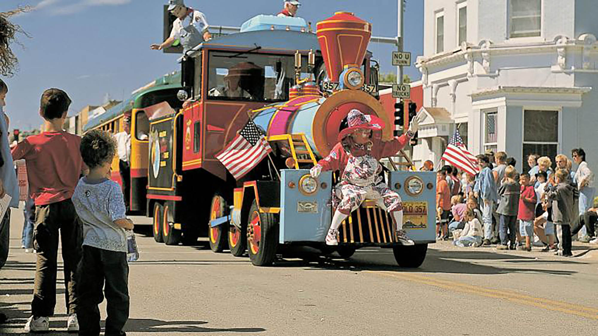 Street parade at the AppleJack Festival in Nebraska City, Nebraska