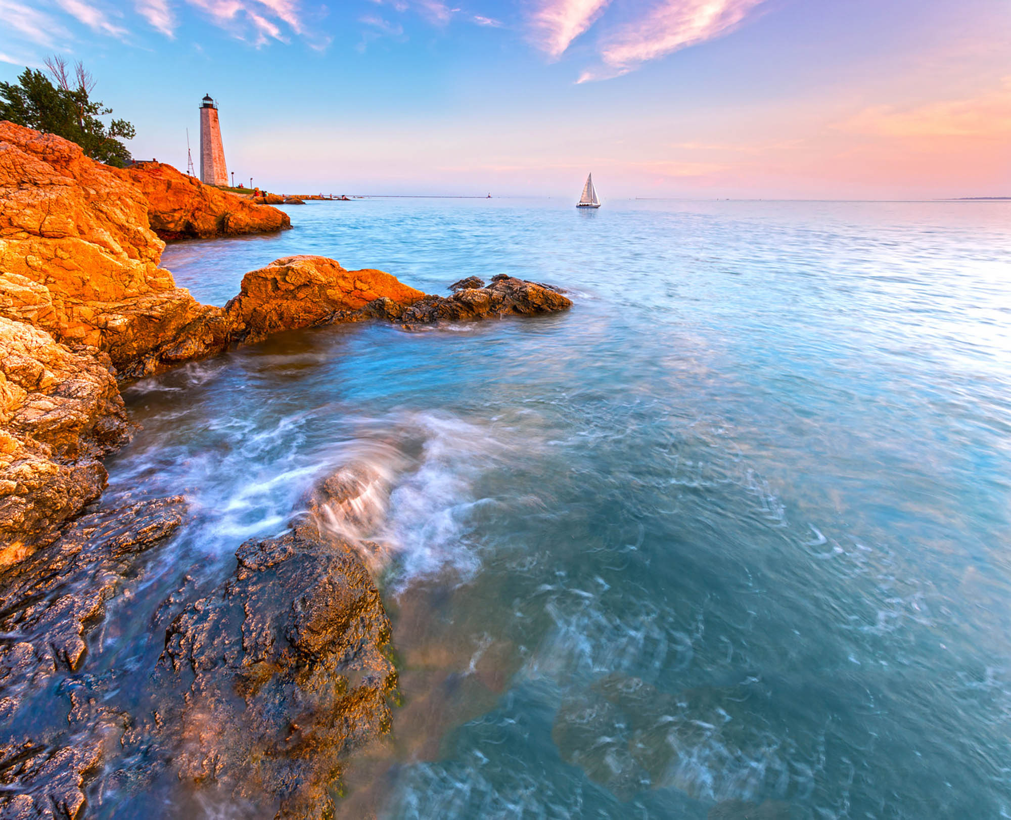 Lighthouse Point Park in New Haven, Connecticut