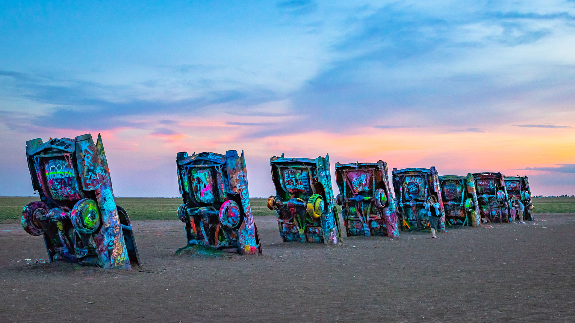 Cadillac Ranch near Amarillo, Texas