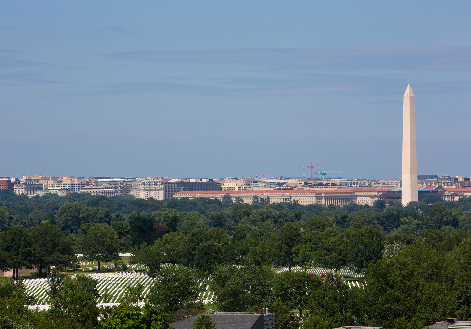 Washington D.C. from Air Force Memorial in Arlington, Virginia
