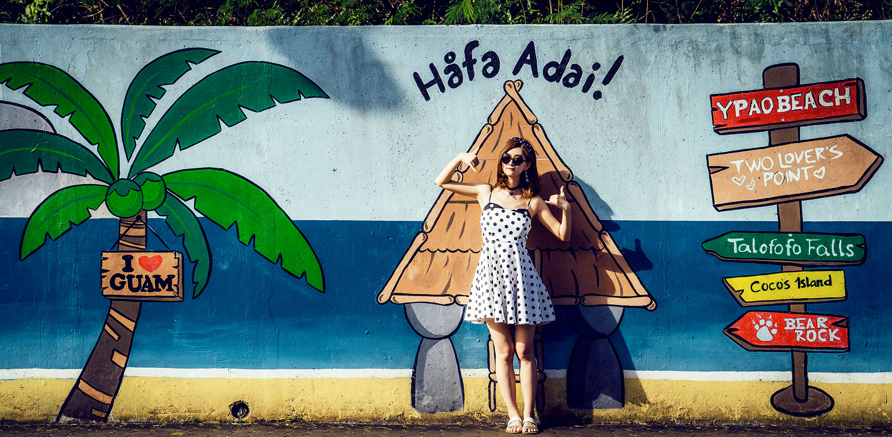 Mural at Ypao Beach in Guam