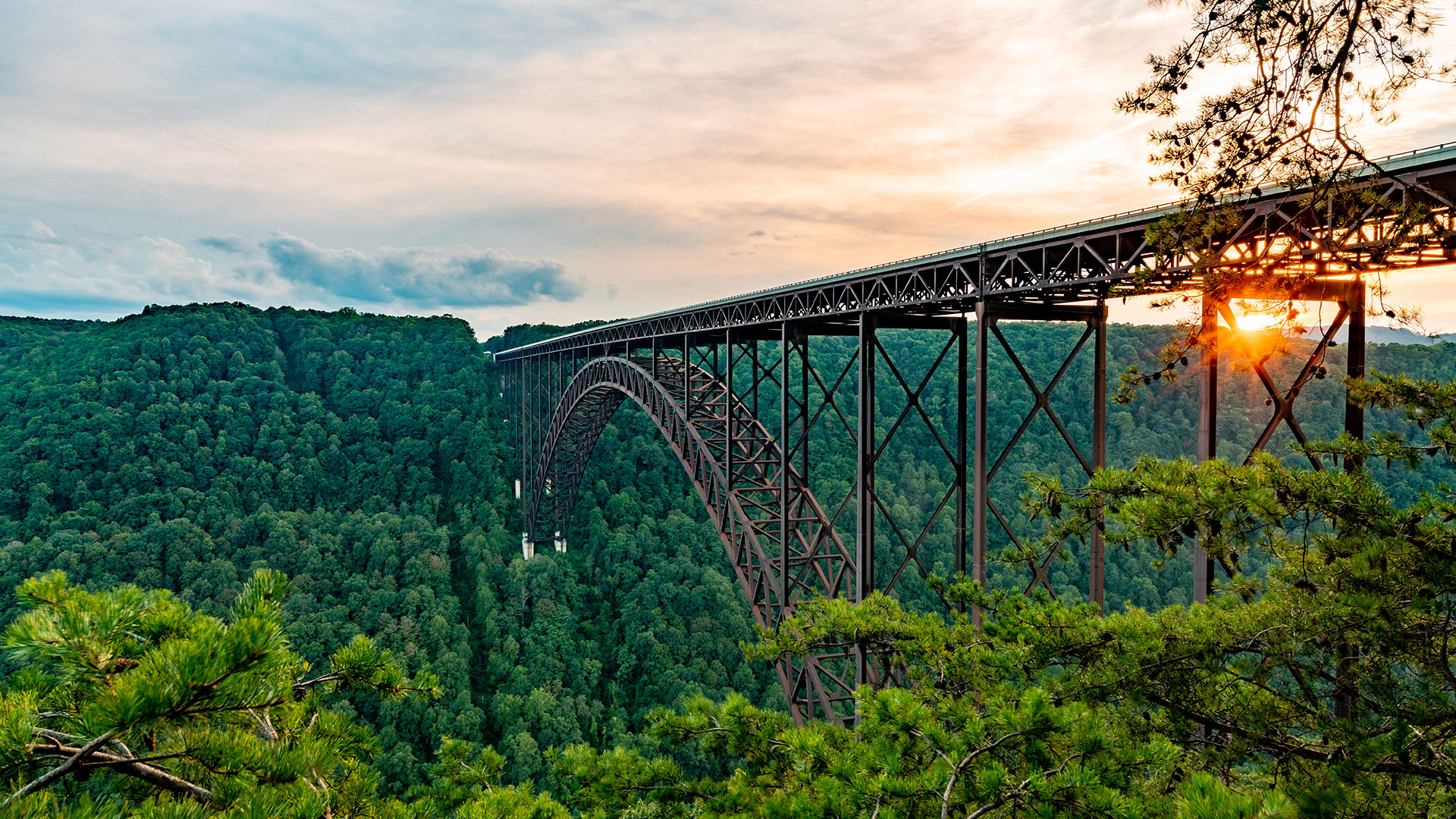 The New River Gorge Bridge in West Virginia