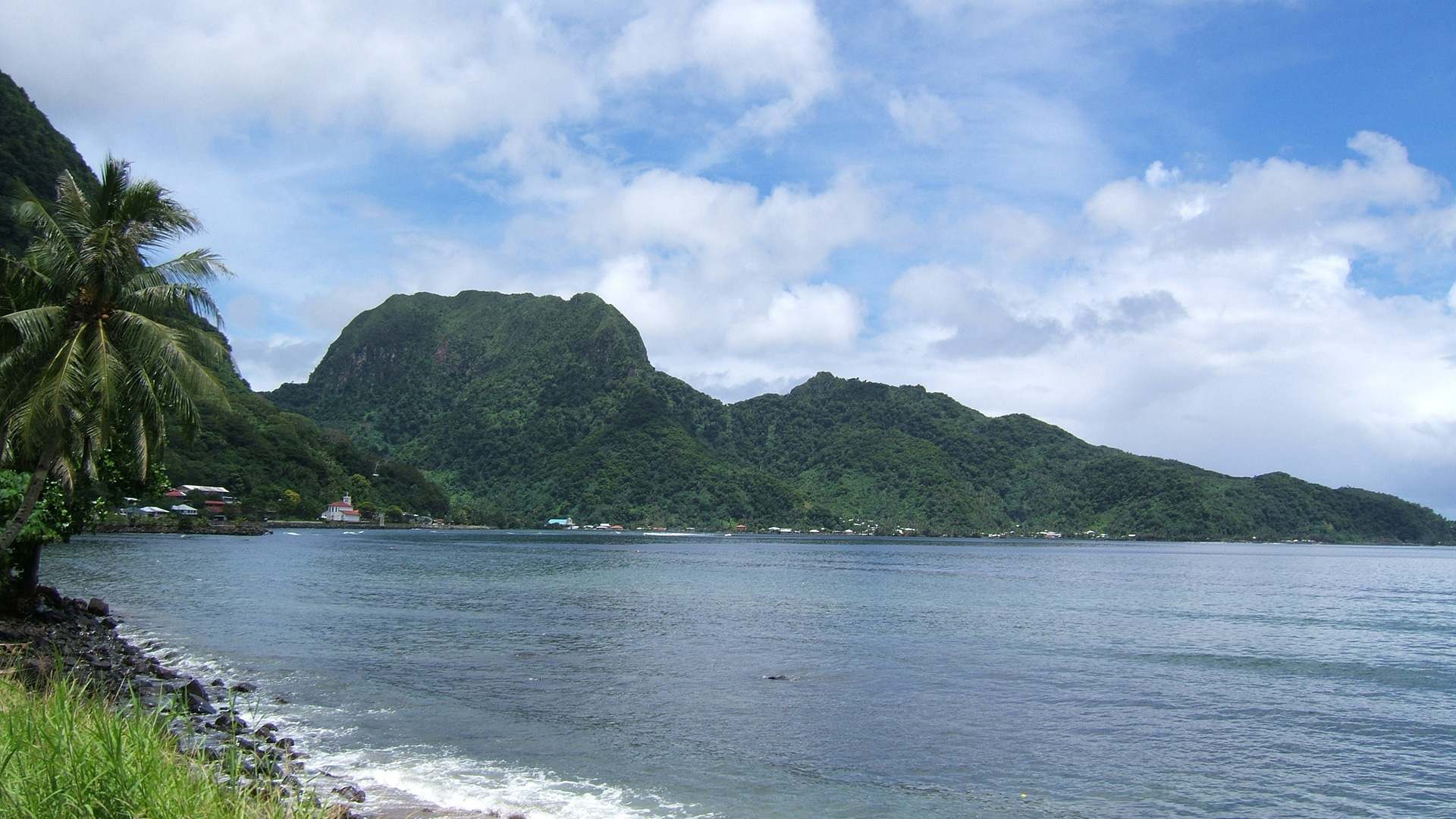 View from Two Dollar Beach in Pago Pago, American Samoa