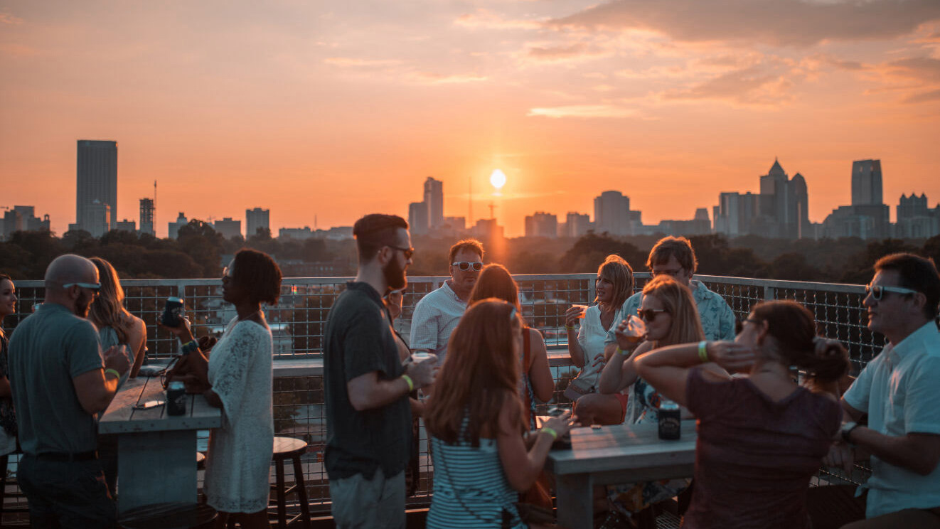Nine Mile Station rooftop in Atlanta, Georgia