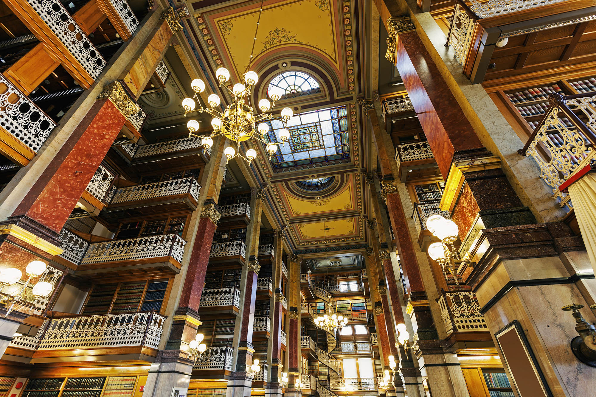 Interior of the Iowa State Capitol in Des Moines, Iowa
