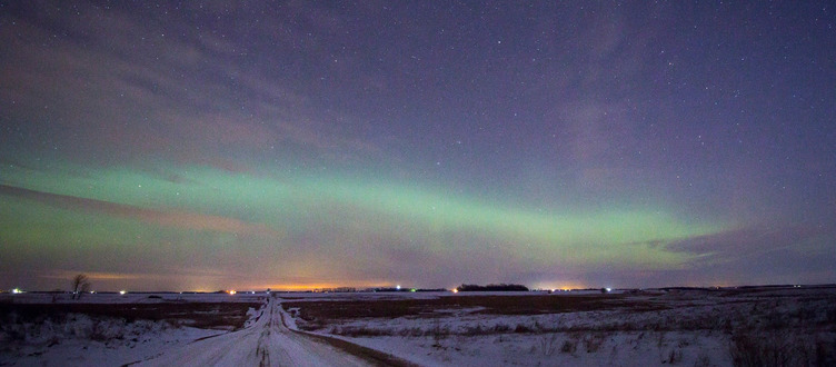 The Northern Lights near Grand Forks, North Dakota 
