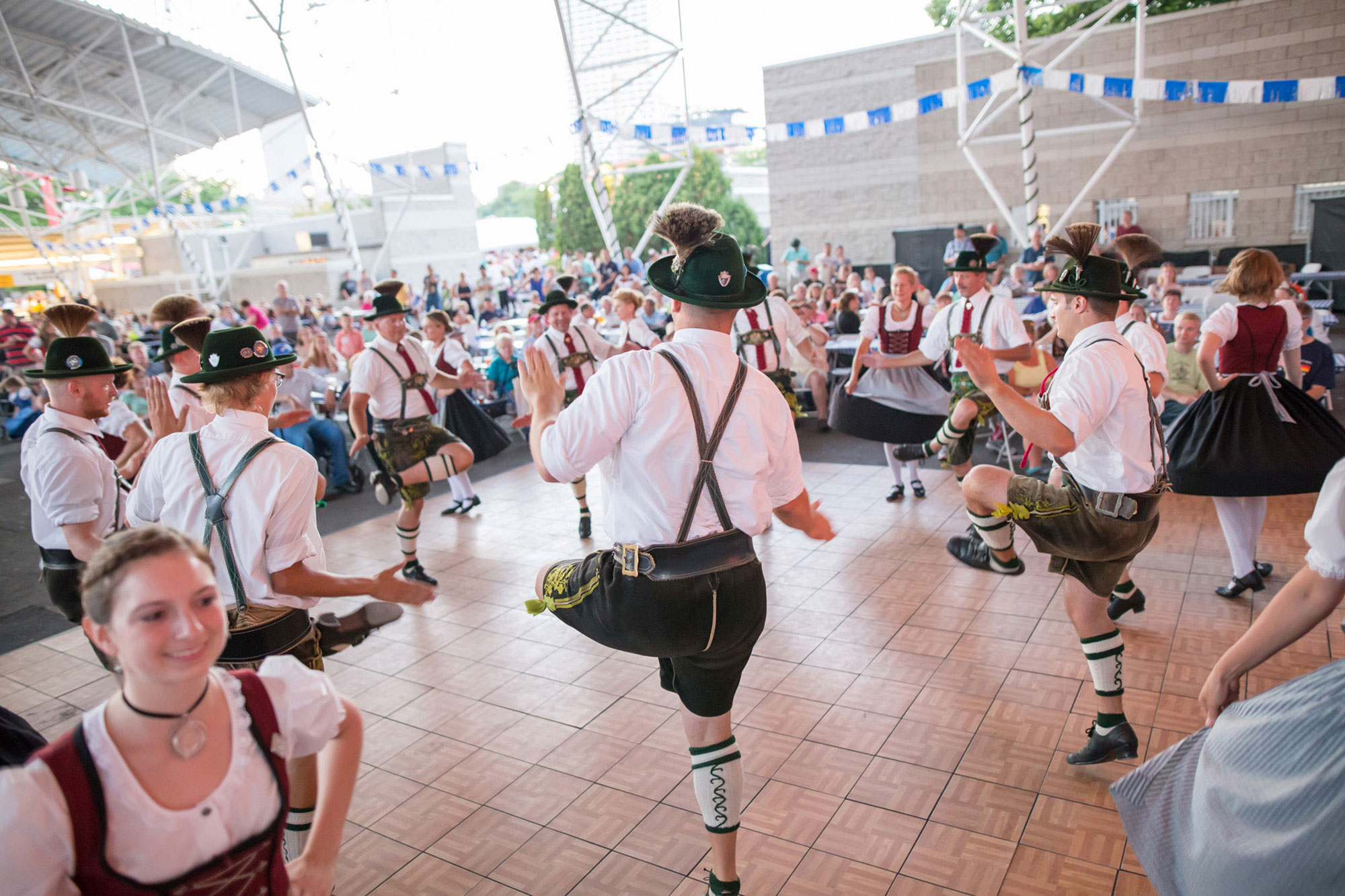 Performers during German Fest in Milwaukee, Wisconsin; Credit: Visit Milwaukee
