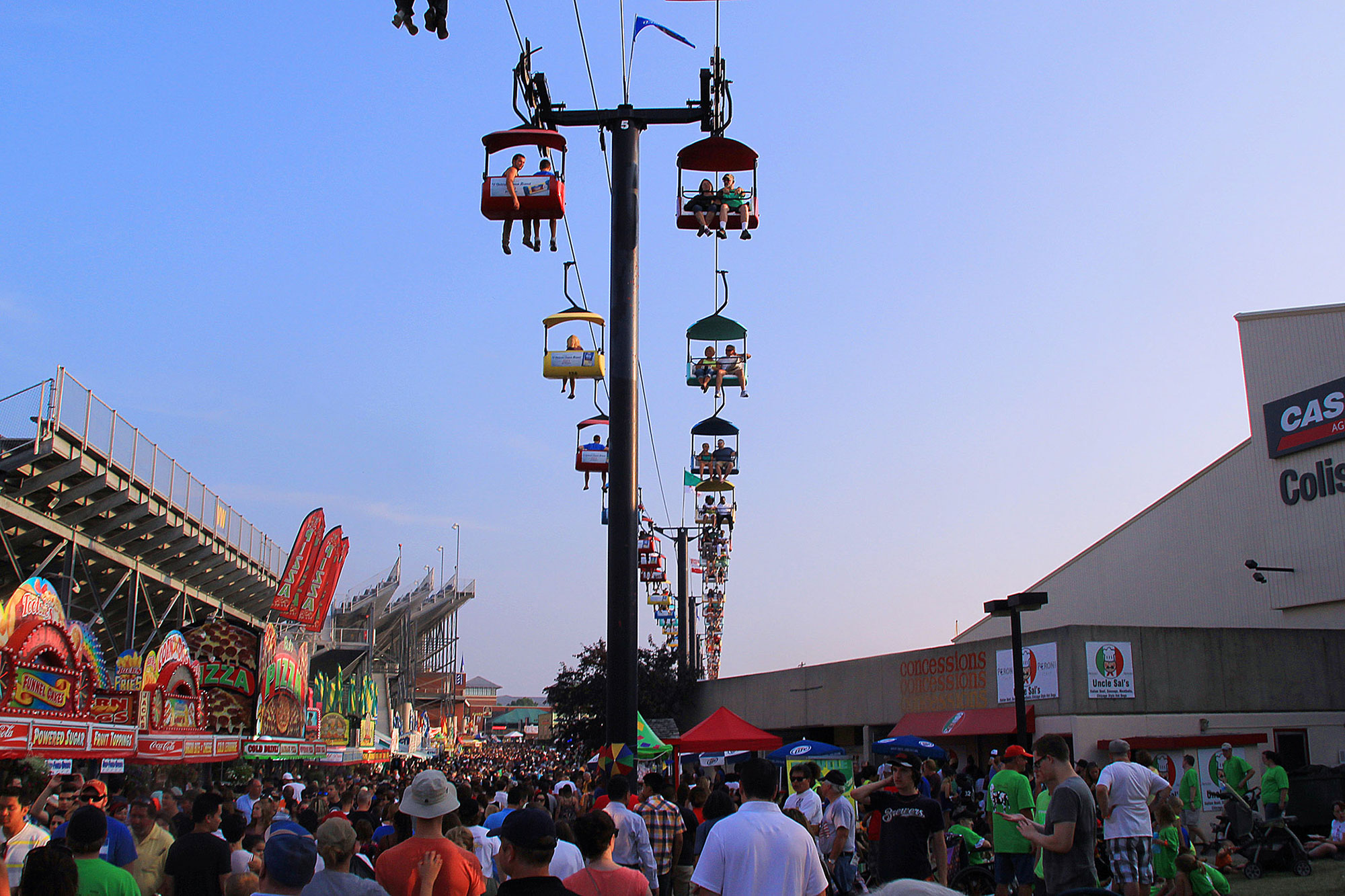 Crowds at the Wisconsin State Fair in Milwaukee, Wisconsin
