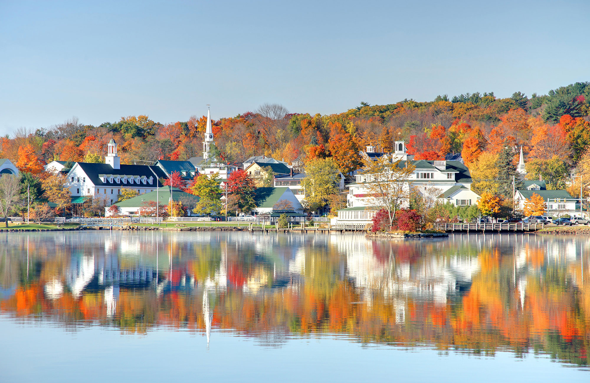Fall colors in Meredith, New Hampshire