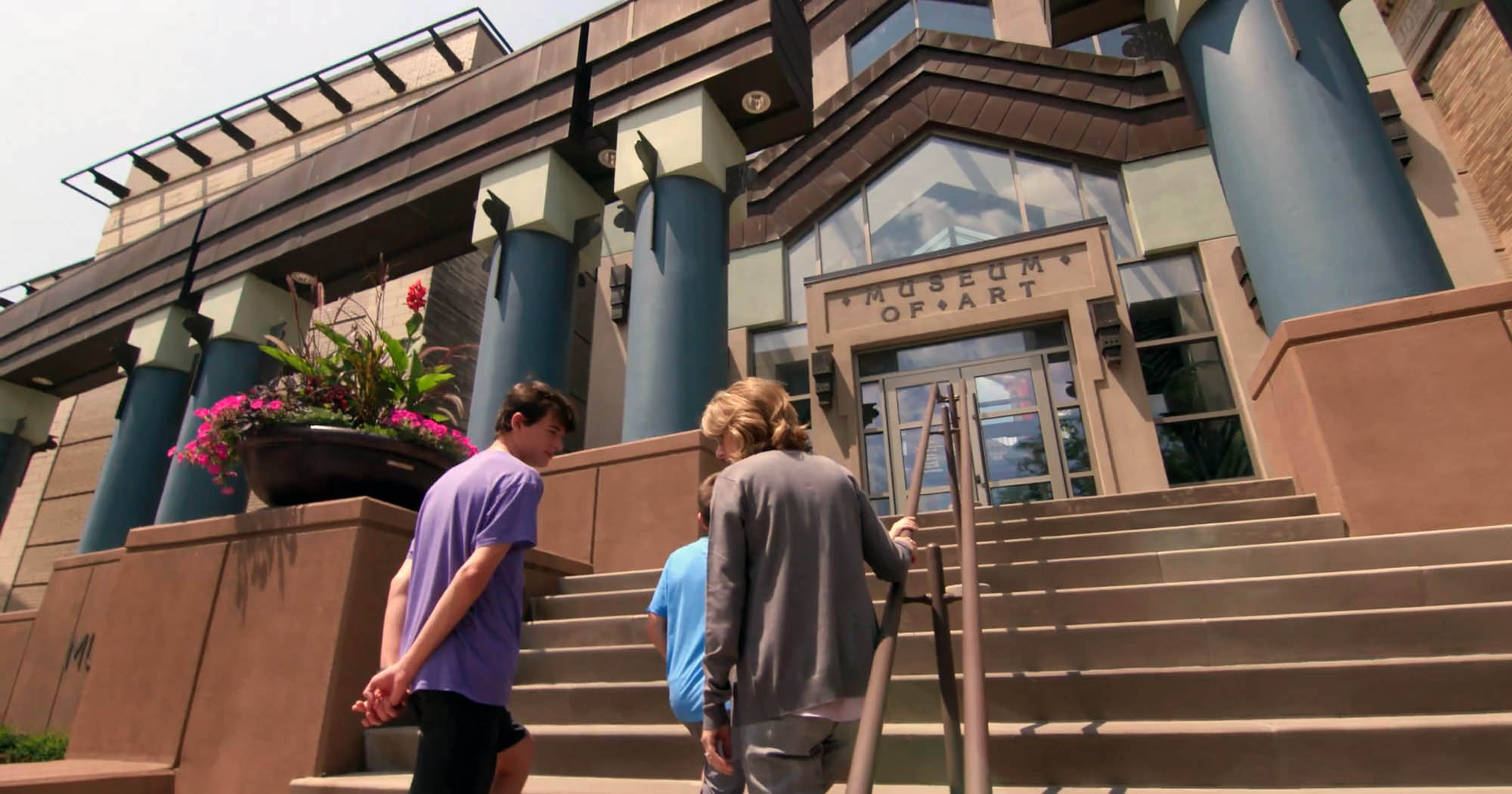 Walking into the Cedar Rapids Museum of Art in Cedar Rapids, Iowa