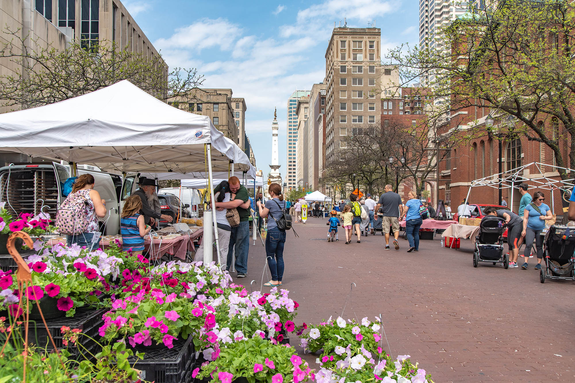 Browsing the Indianapolis City Market in Indianapolis, Indiana