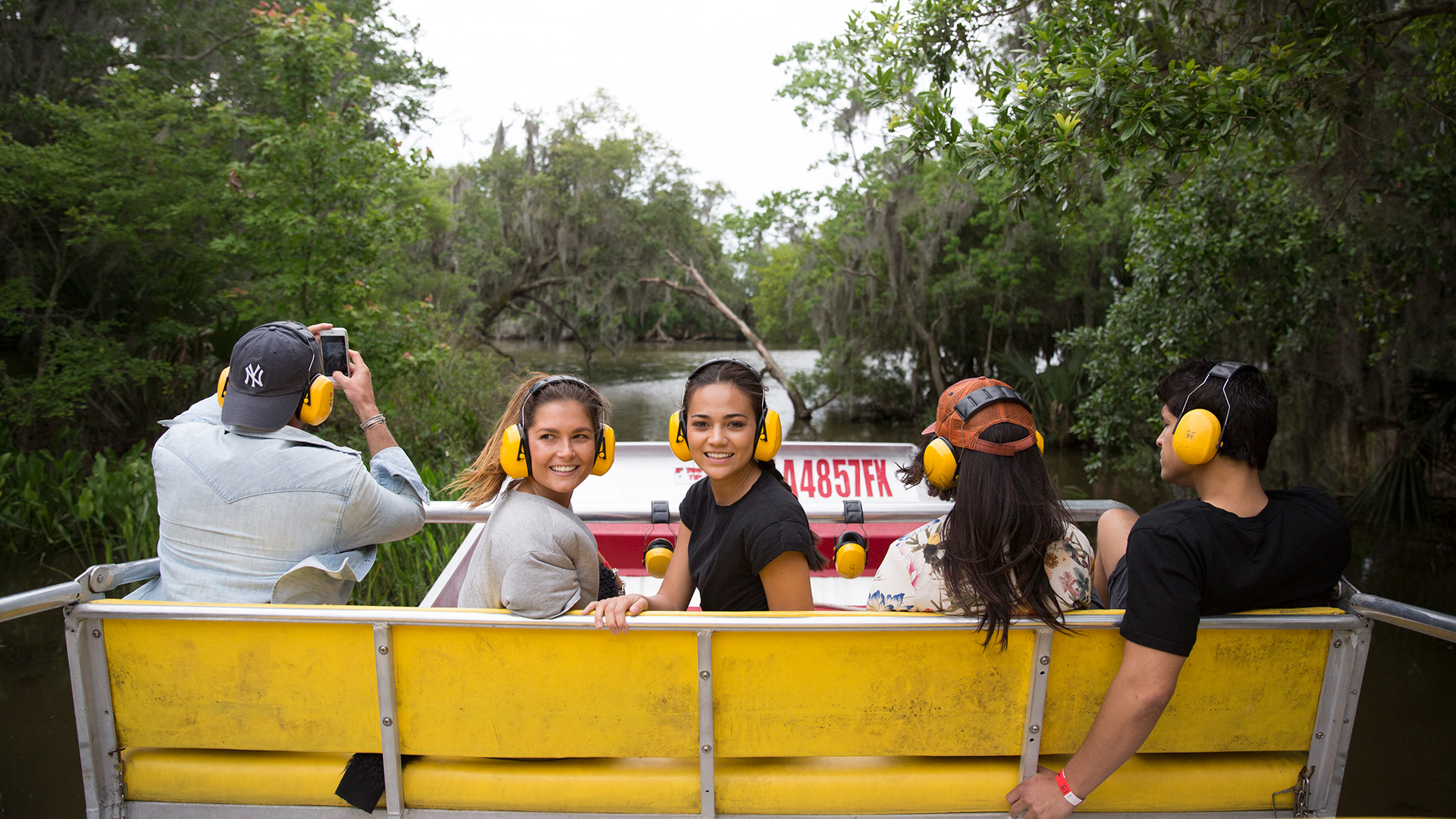 An airboat tour near New Orleans, Louisiana