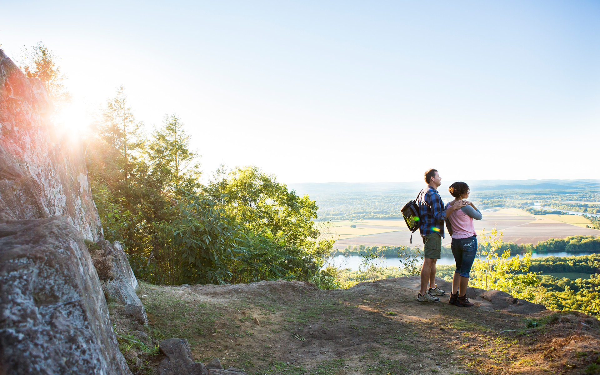 Hiking Mount Holyoke in Hadley, Massachusetts