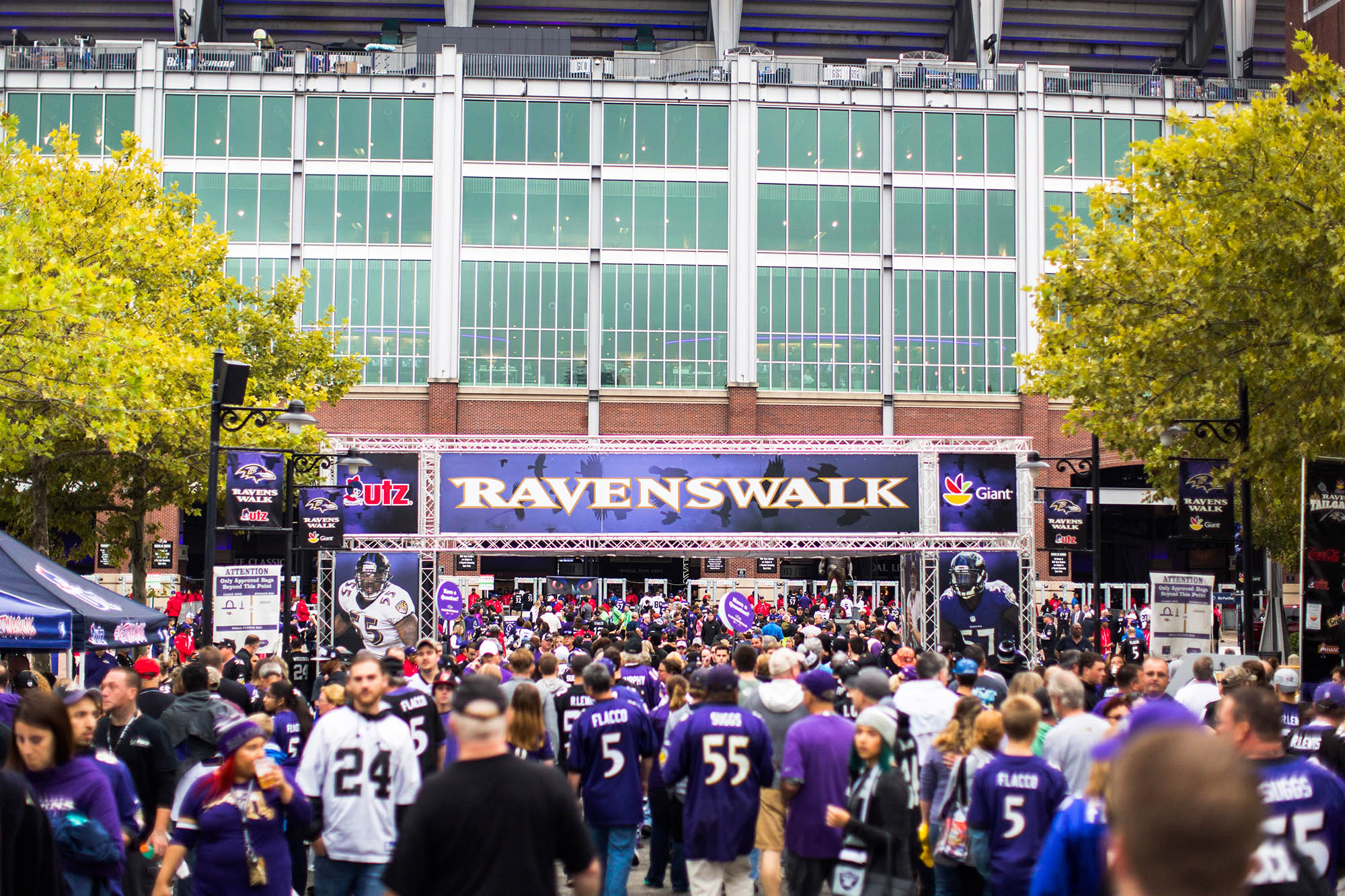 Tailgating for a Baltimore Ravens football game at M&T Bank Stadium in Baltimore, Maryland
