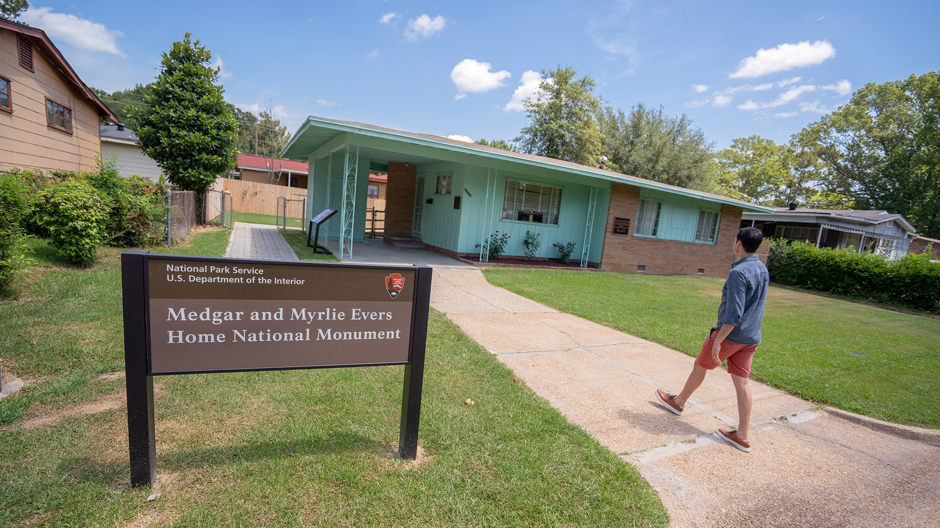 The Medgar and Myrlie Evers Home National Monument in Jackson, Mississippi
