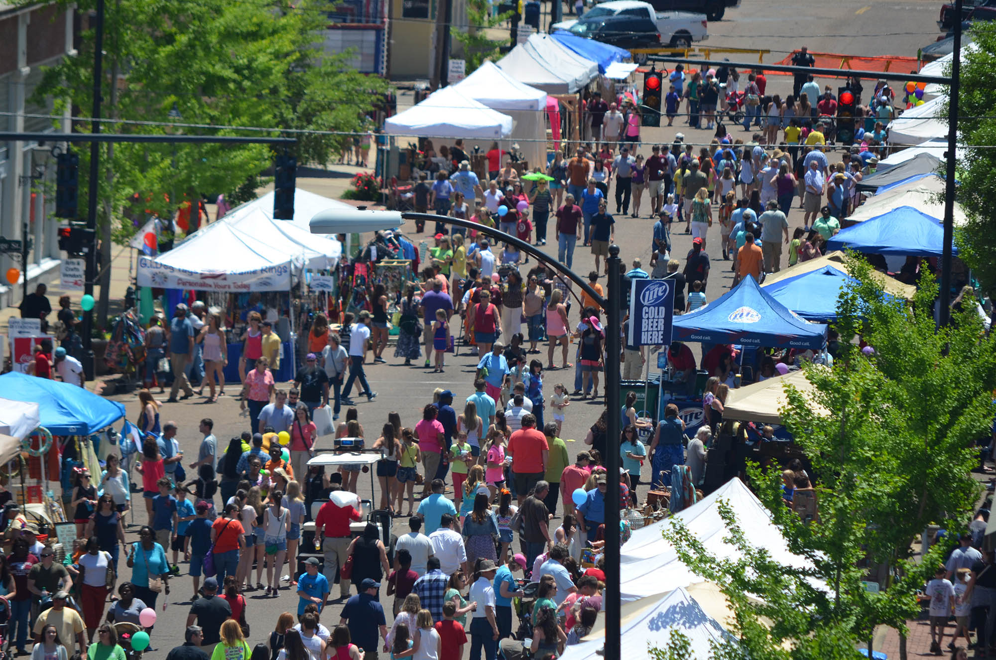 Market Street Festival in downtown Columbus, Mississippi