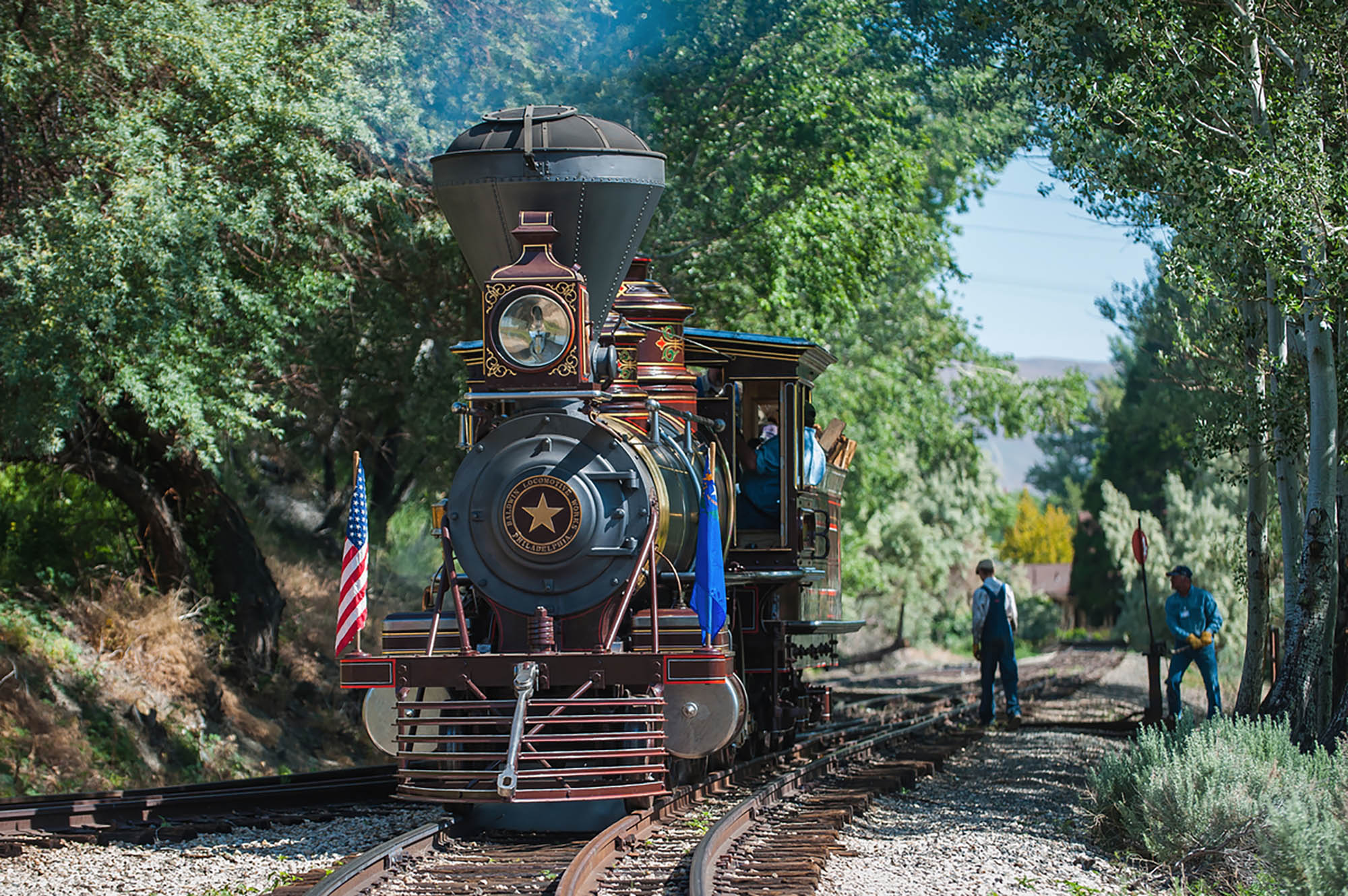 Steam locomotive at the Nevada State Railroad Museum; Credit: Visit Carson City