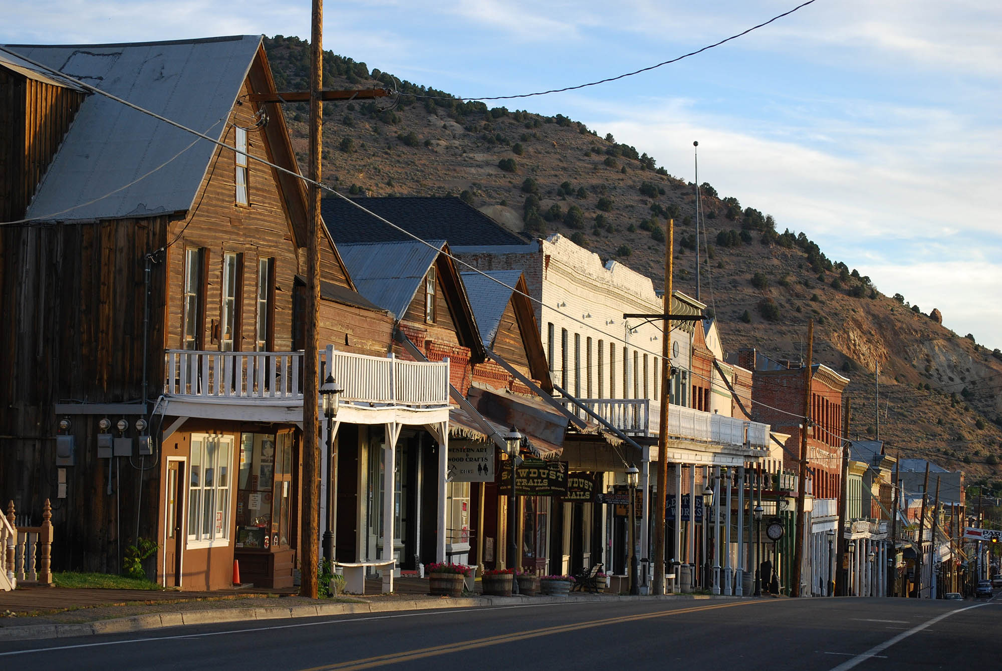 A street-side view of Virginia City, Nevada; Credit: VisitVirginiaCity.com