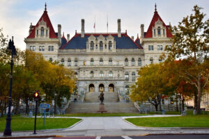 Exterior view of the New York State Capitol in Albany; Credit: Discover Albany