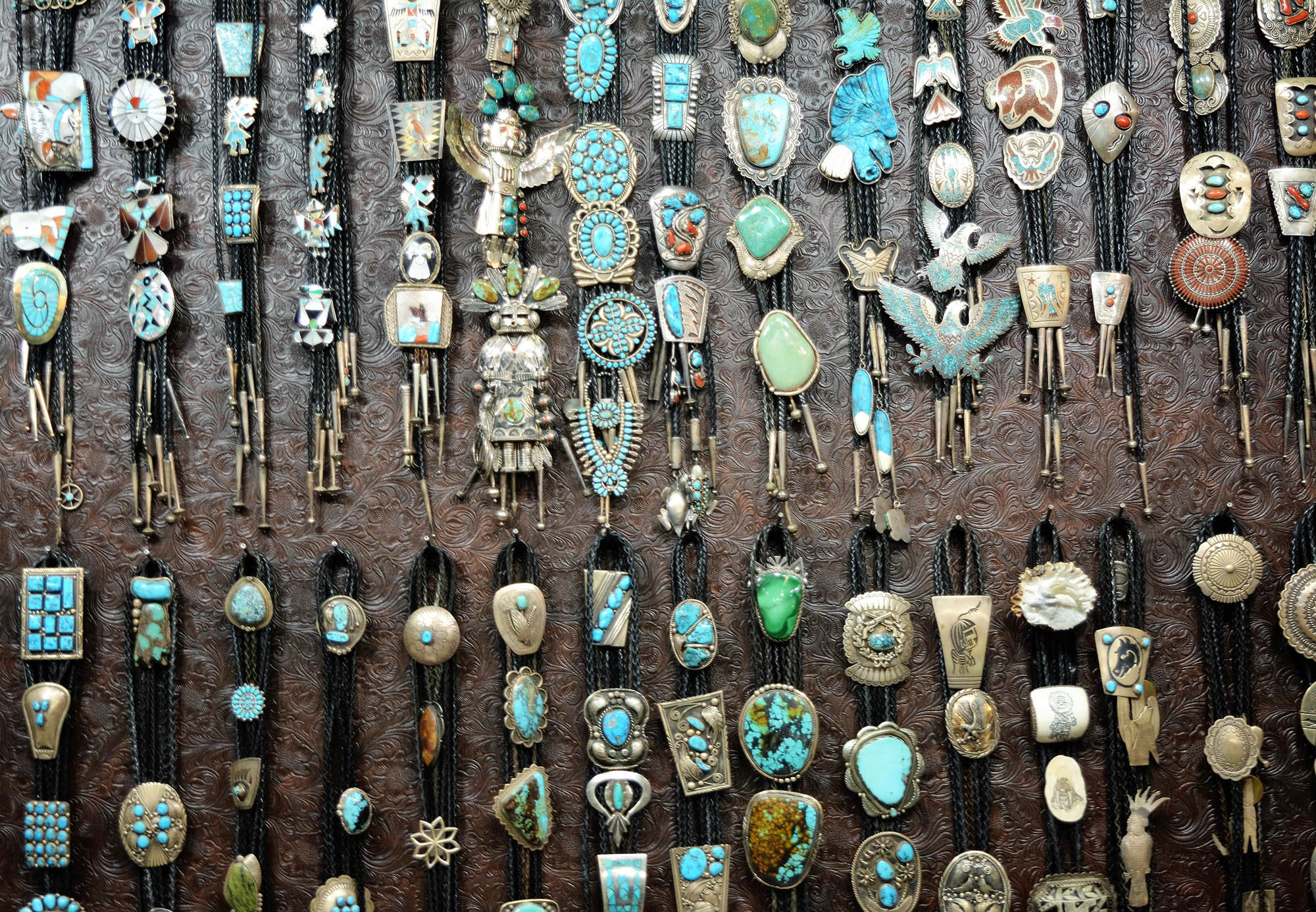 Turquoise creations in Santa Fe, New Mexico