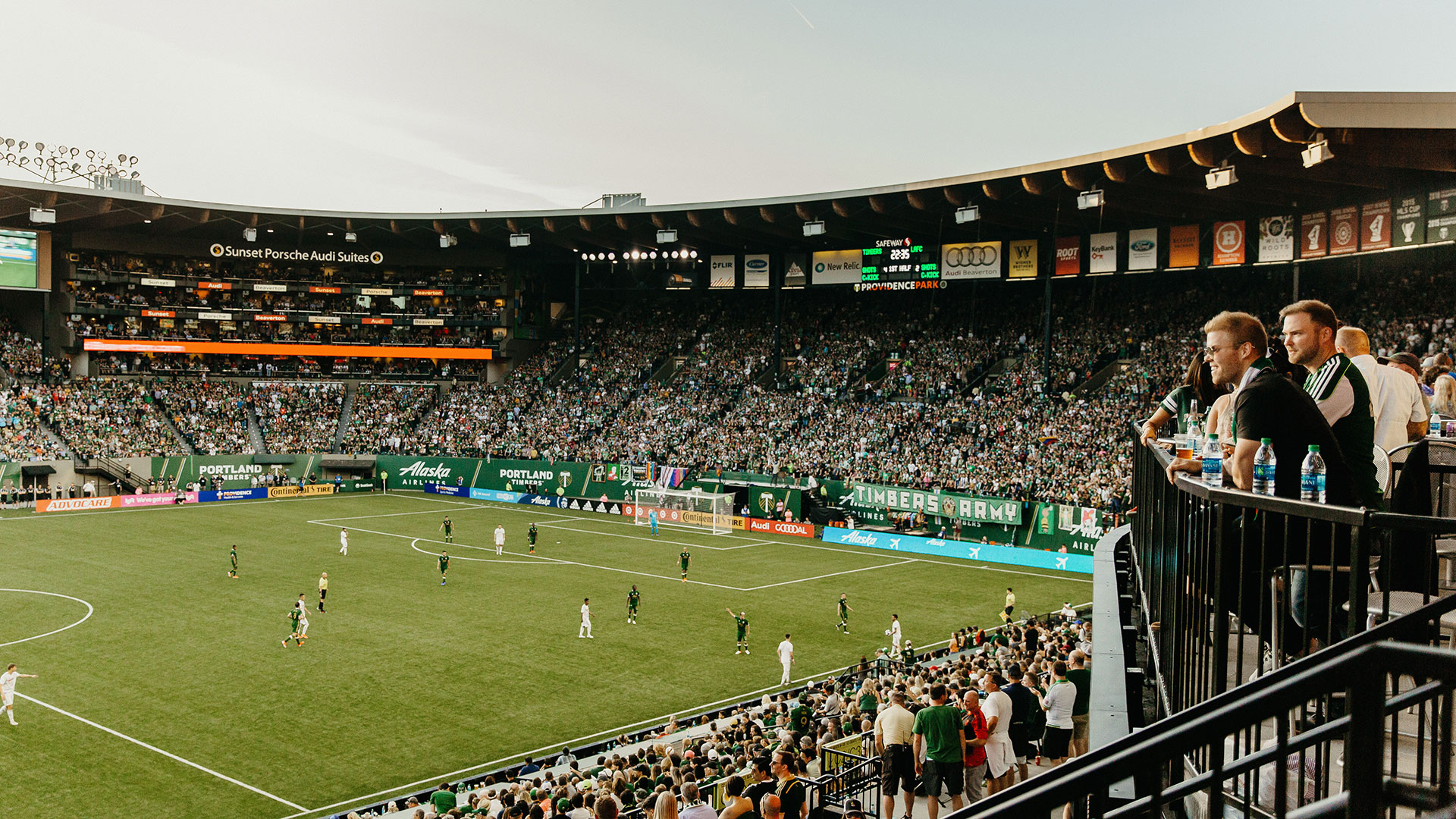Fans watching a Portland Timbers soccer game in Portland, Oregon
Credit: Ashley Anderson, Travel Portland
