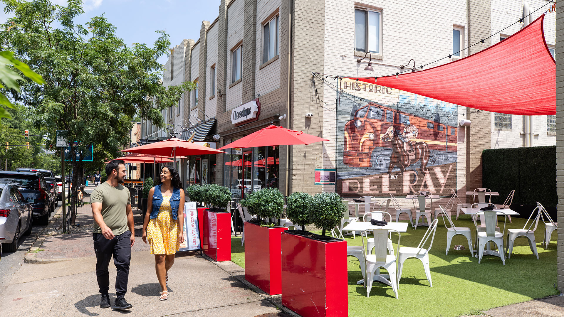 Walking in the Del Ray neighborhood of Alexandria, Virginia. Credit: V&T Films
