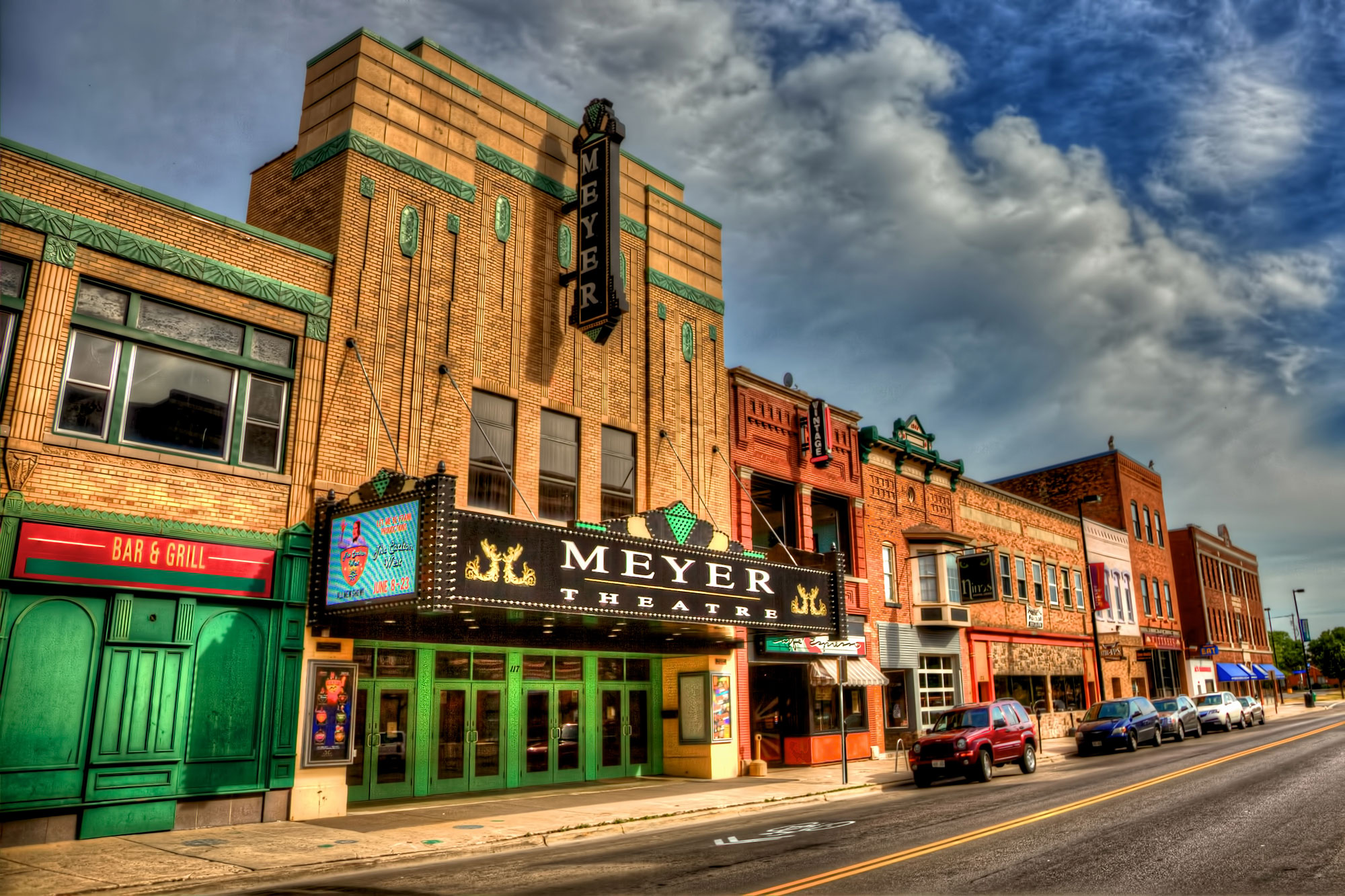 Exterior of the historic Meyer Theatre in downtown Green Bay, Wisconsin; Credit: Discover Green Bay
