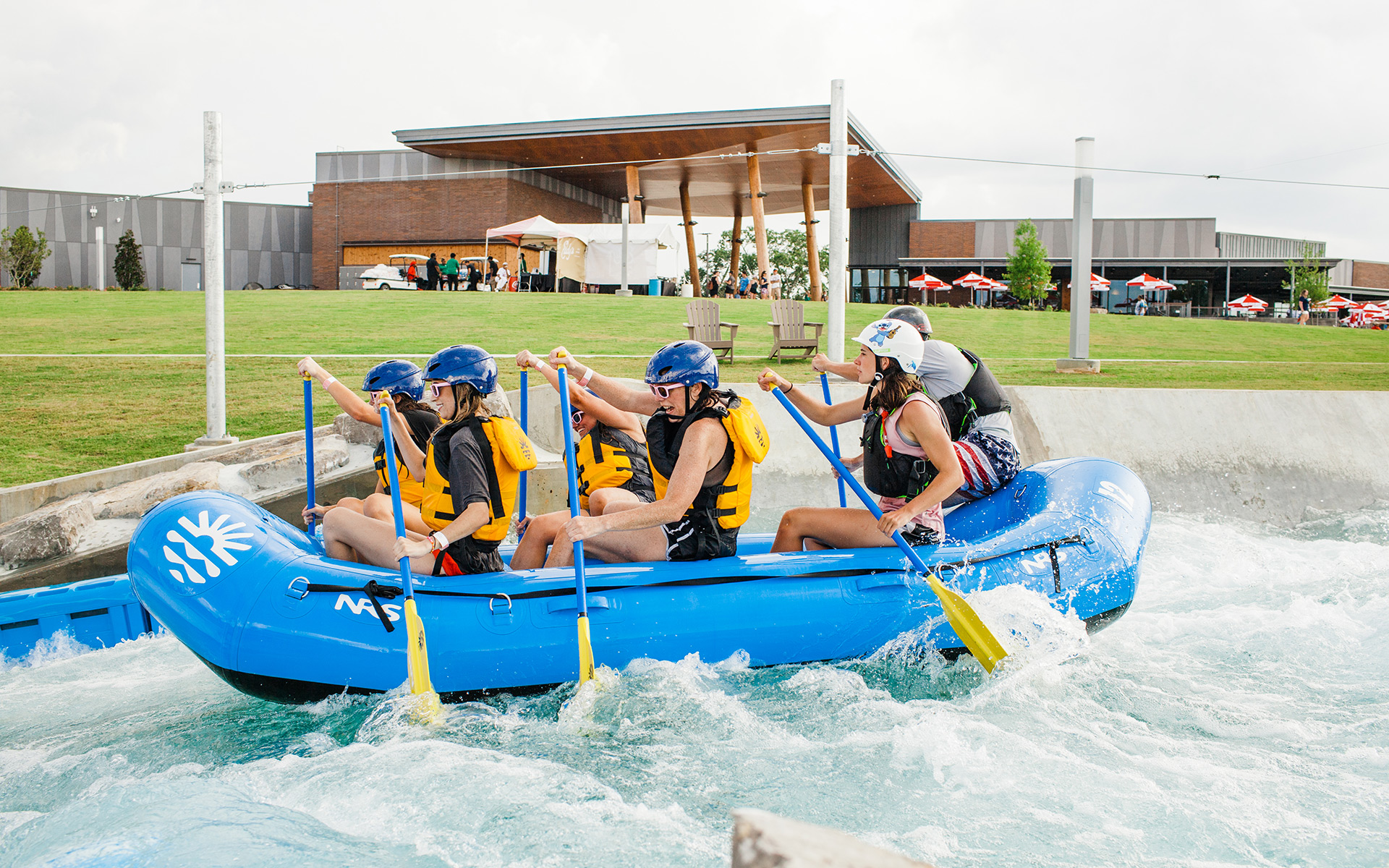 Whitewater rafting at Montgomery Whitewater in Montgomery, Alabama