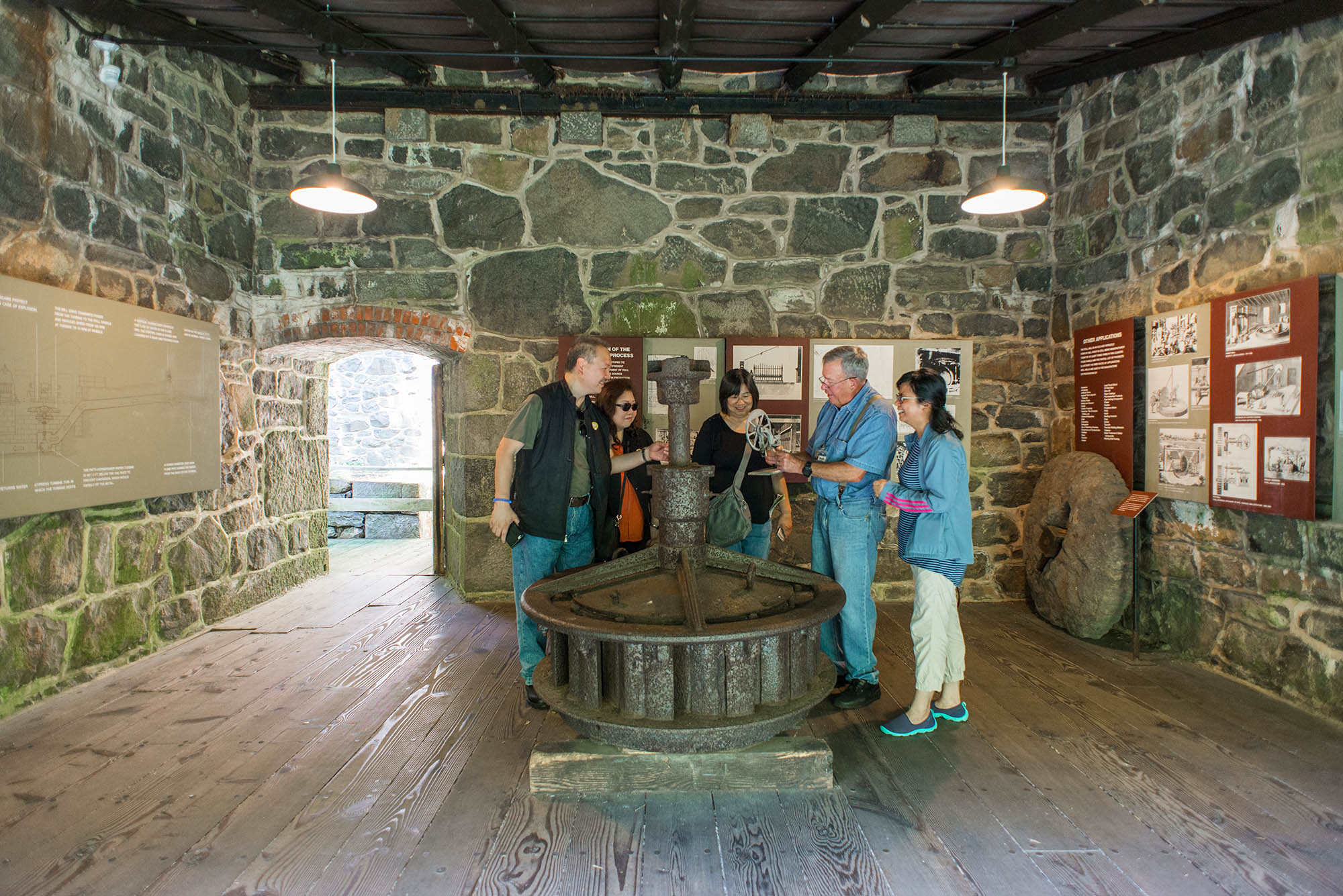 A group tour at Hagley Museum & Library in Wilmington, Delaware
