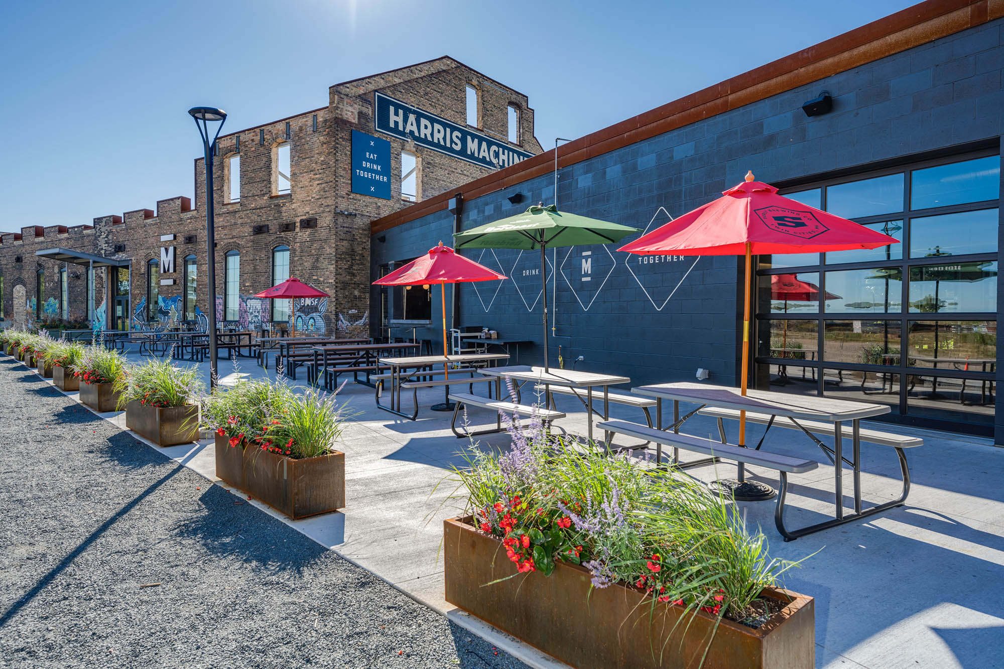 Malcolm Yards food hall in Minneapolis, Minnesota; Credit: Nelson Hill