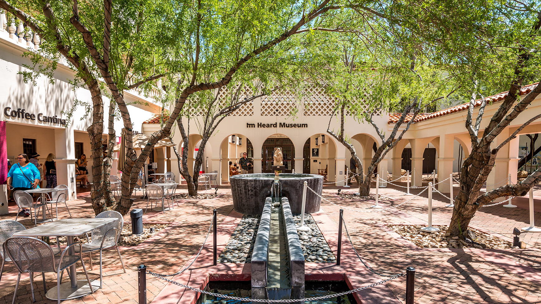 Courtyard at the Heard Museum in Phoenix, Arizona