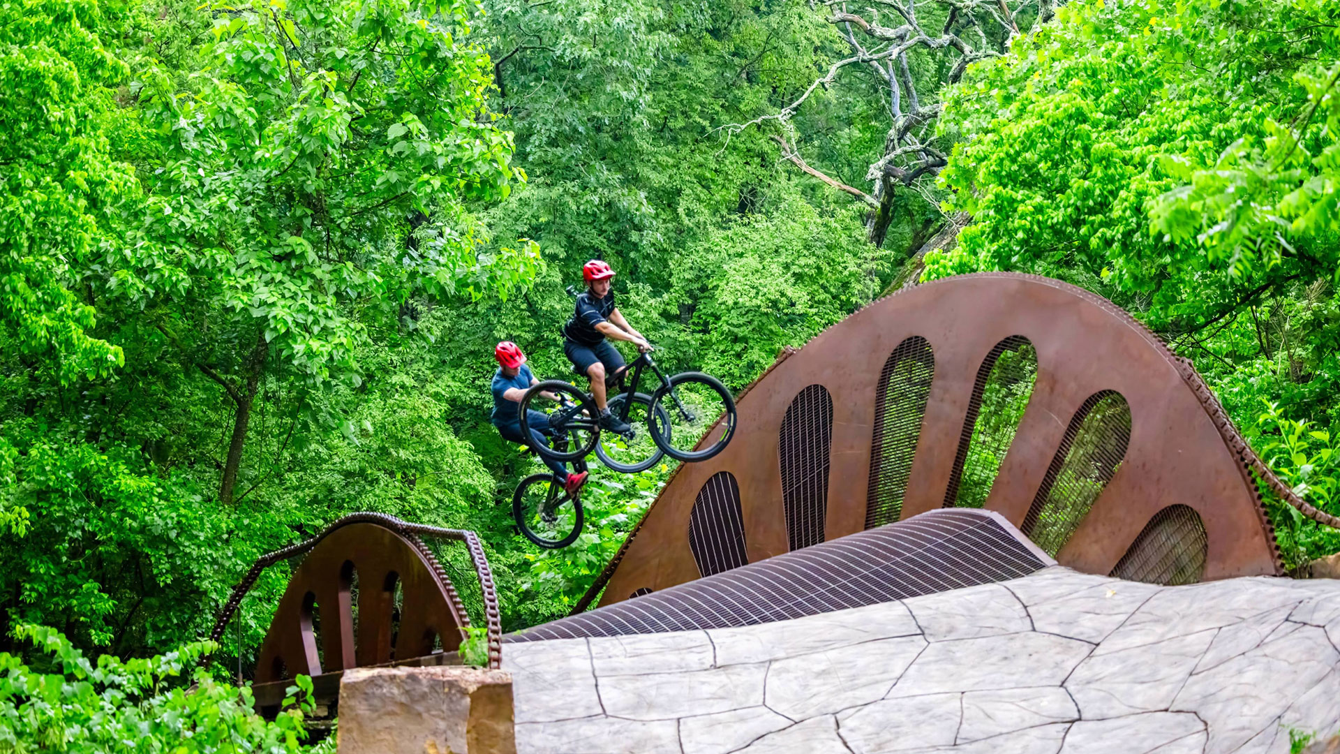 “The Masterpiece” mountain biking trail in Bentonville, Arkansas