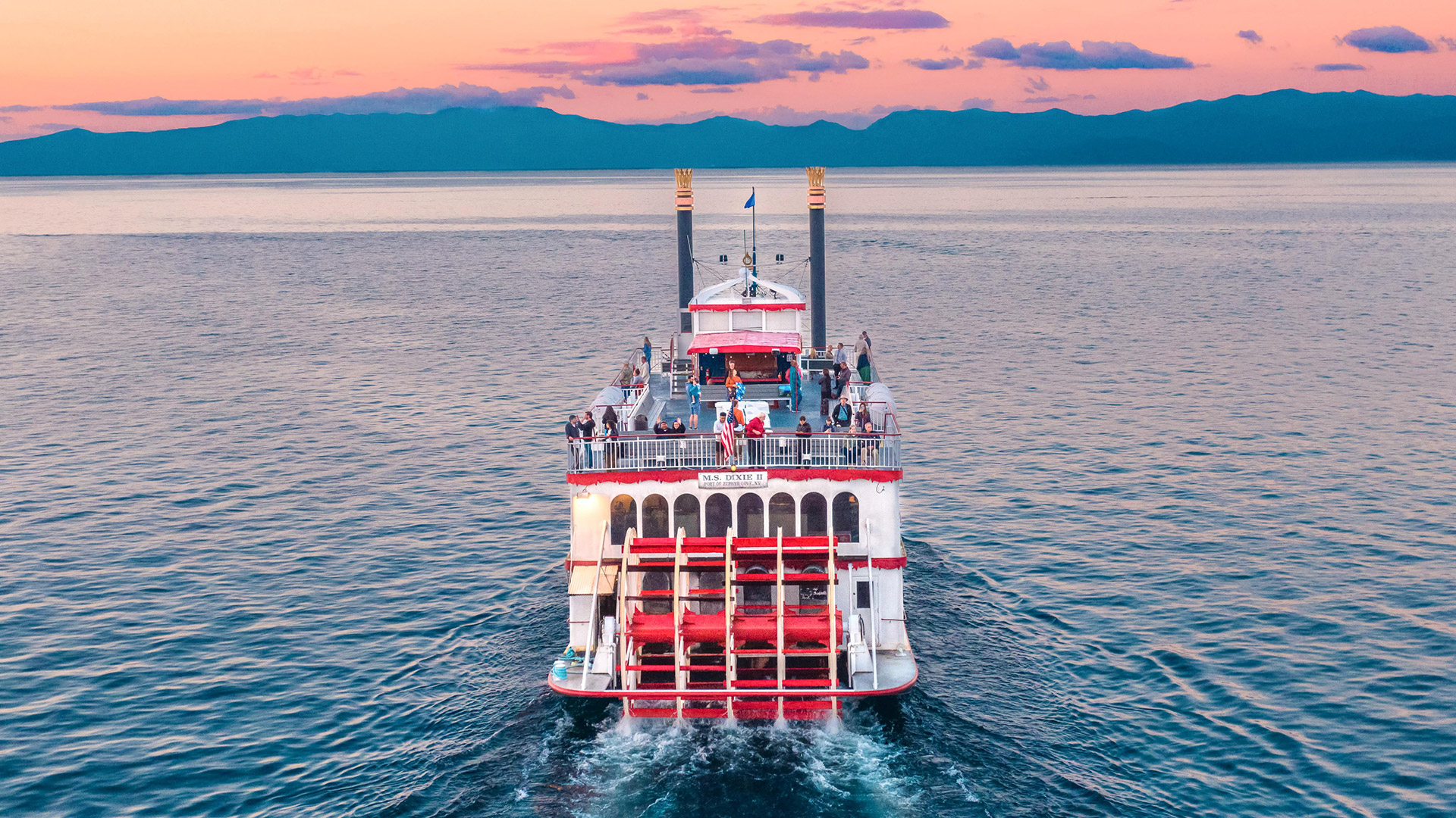 The M.S. Dixie II Paddlewheeler on Lake Tahoe