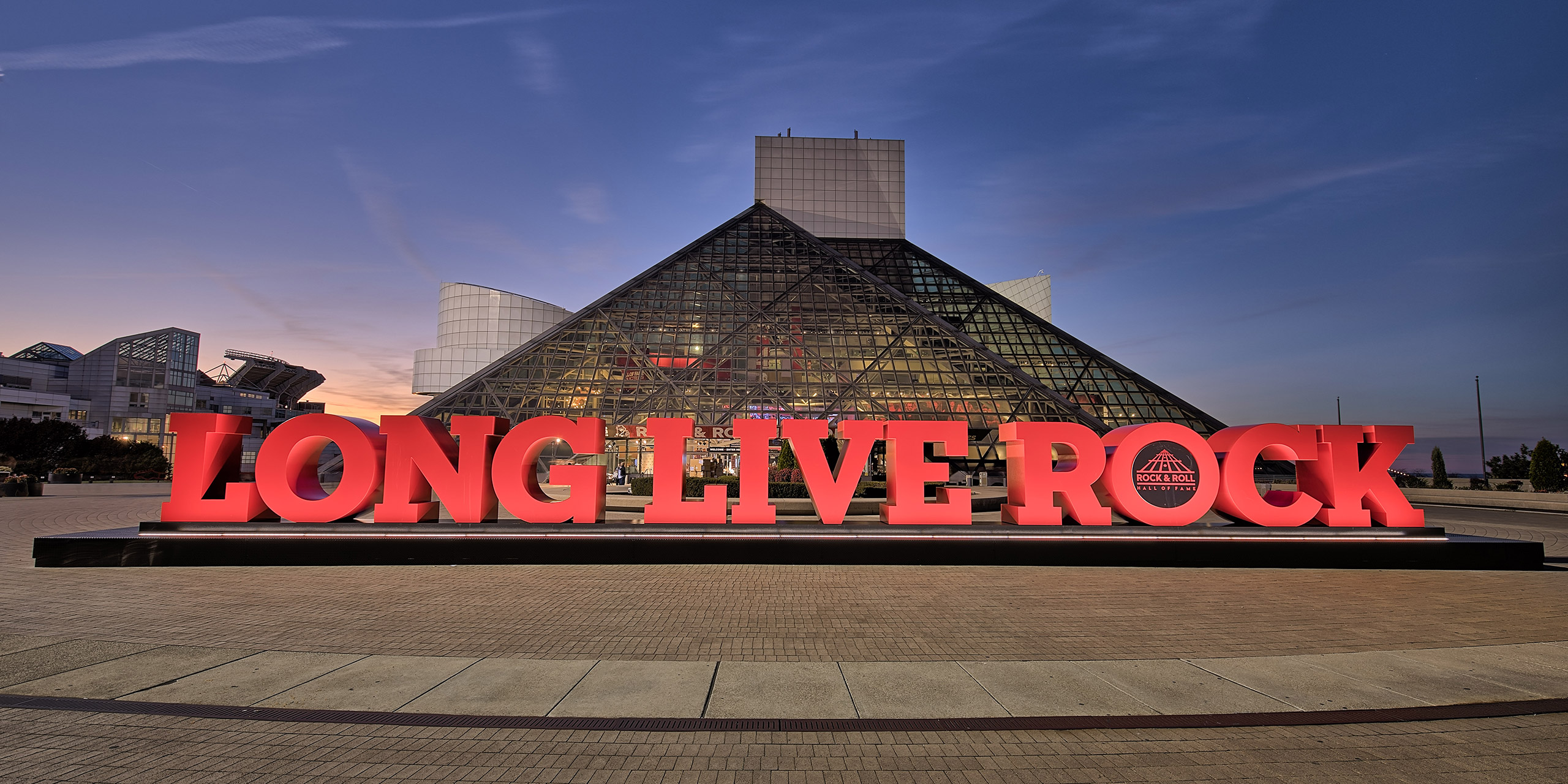 The Rock & Roll Hall of Fame in Cleveland, Ohio