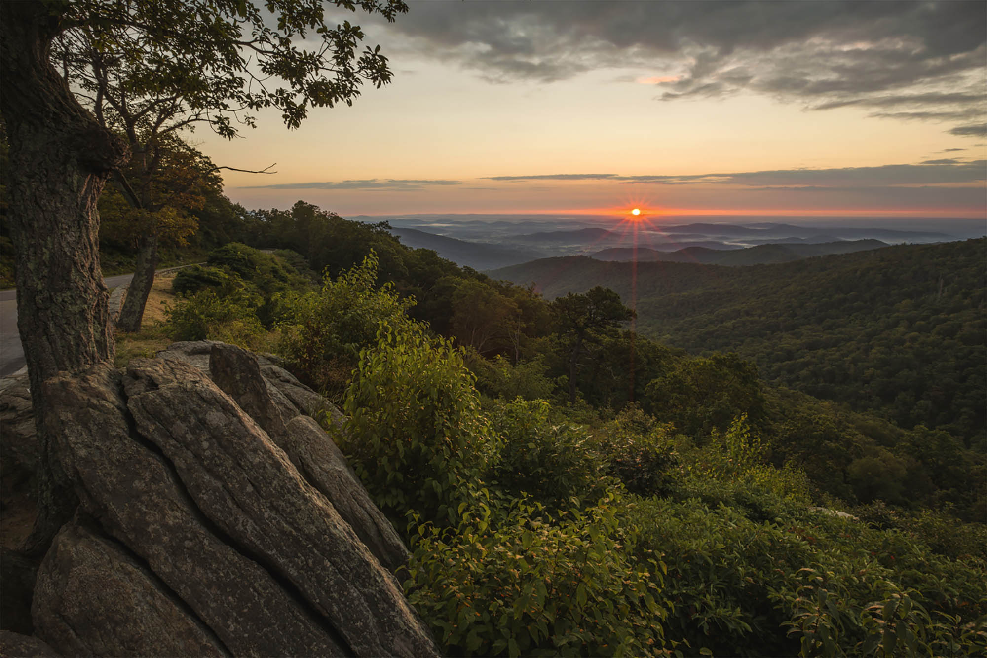 Skyline Drive in Shenandoah National Park in Virginia